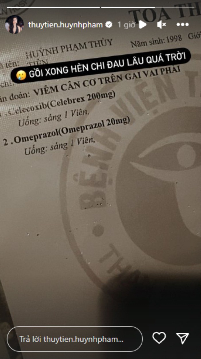 Bài đăng của Á hậu Thủy Tiên khiến nhiều khán giả lo lắng cho tình hình sức khỏe của cô. Ảnh: chụp màn hình Instagram Thủy Tiên. Bài đăng của Á hậu Thủy Tiên khiến nhiều khán giả lo lắng cho tình hình sức khỏe của cô. Ảnh: chụp màn hình Instagram Thủy Tiên.
