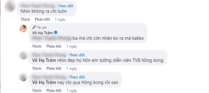 Nhiều khán giả bất ngờ không nhận ra hình ảnh mới này là Võ Hạ Trâm. Ảnh chụp màn hình. Nhiều khán giả bất ngờ không nhận ra hình ảnh mới này là Võ Hạ Trâm. Ảnh chụp màn hình.