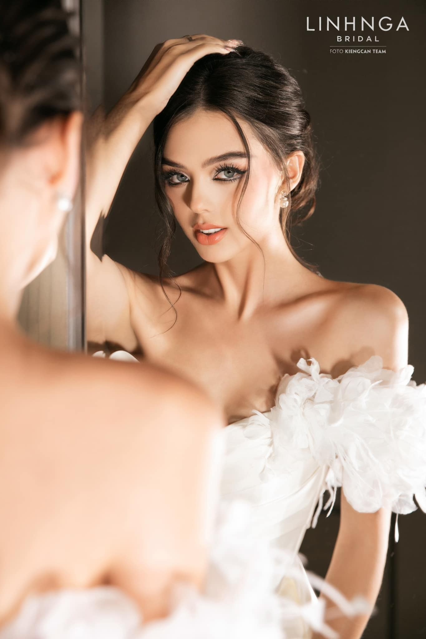 Vợ thủ môn Bùi Tiến Dũng đã quay trở lại với công việc người mẫu. Ảnh FB Dianka