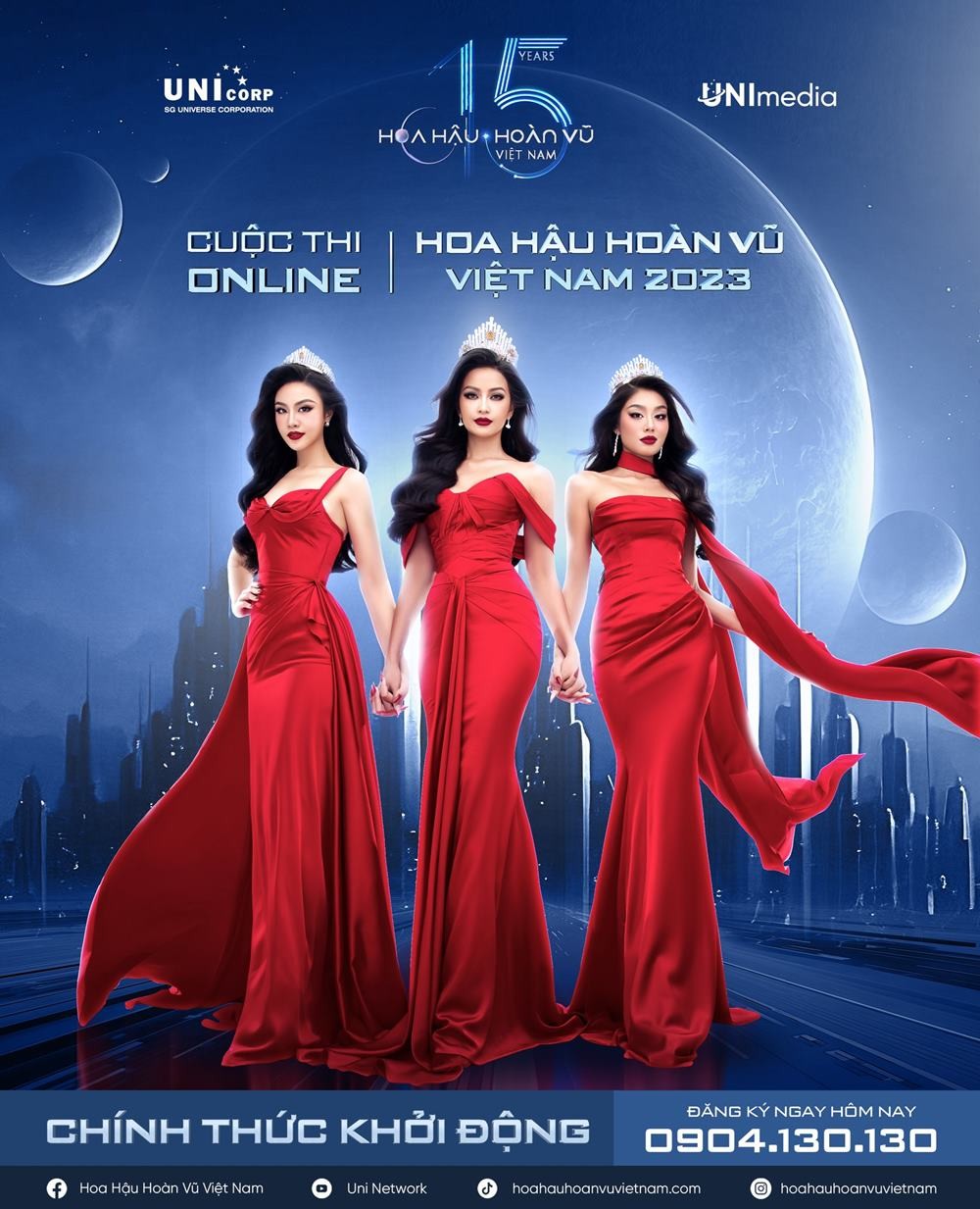 Hoa hậu Hoàn vũ Việt Nam 2023 chính thức khởi động từ đầu tháng 7. Ảnh: FB Fanpage Hoa hậu Hoàn vũ Việt Nam.