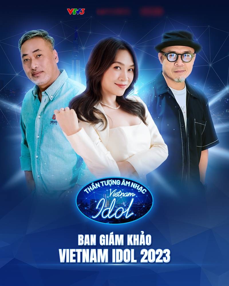 Bộ ba quyền lực của Vietnam Idol 2023. Ảnh: Fanpage Vietnam Idol. Bộ ba quyền lực của Vietnam Idol 2023. Ảnh: Fanpage Vietnam Idol.