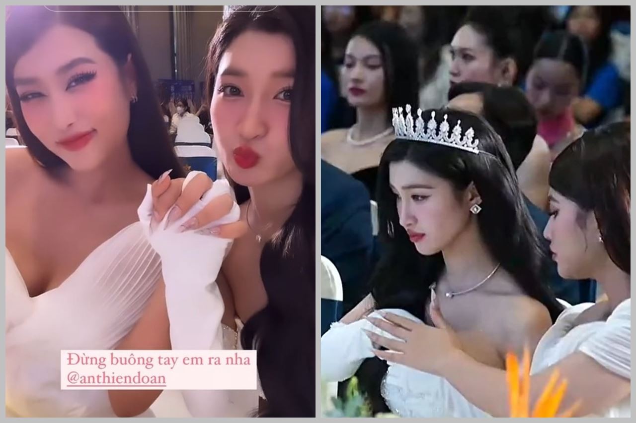 Hành động tinh tế của Thiên Ân dành cho Phương Nhi được cư dân mạng khen ngợi. Ảnh: chụp màn hình.