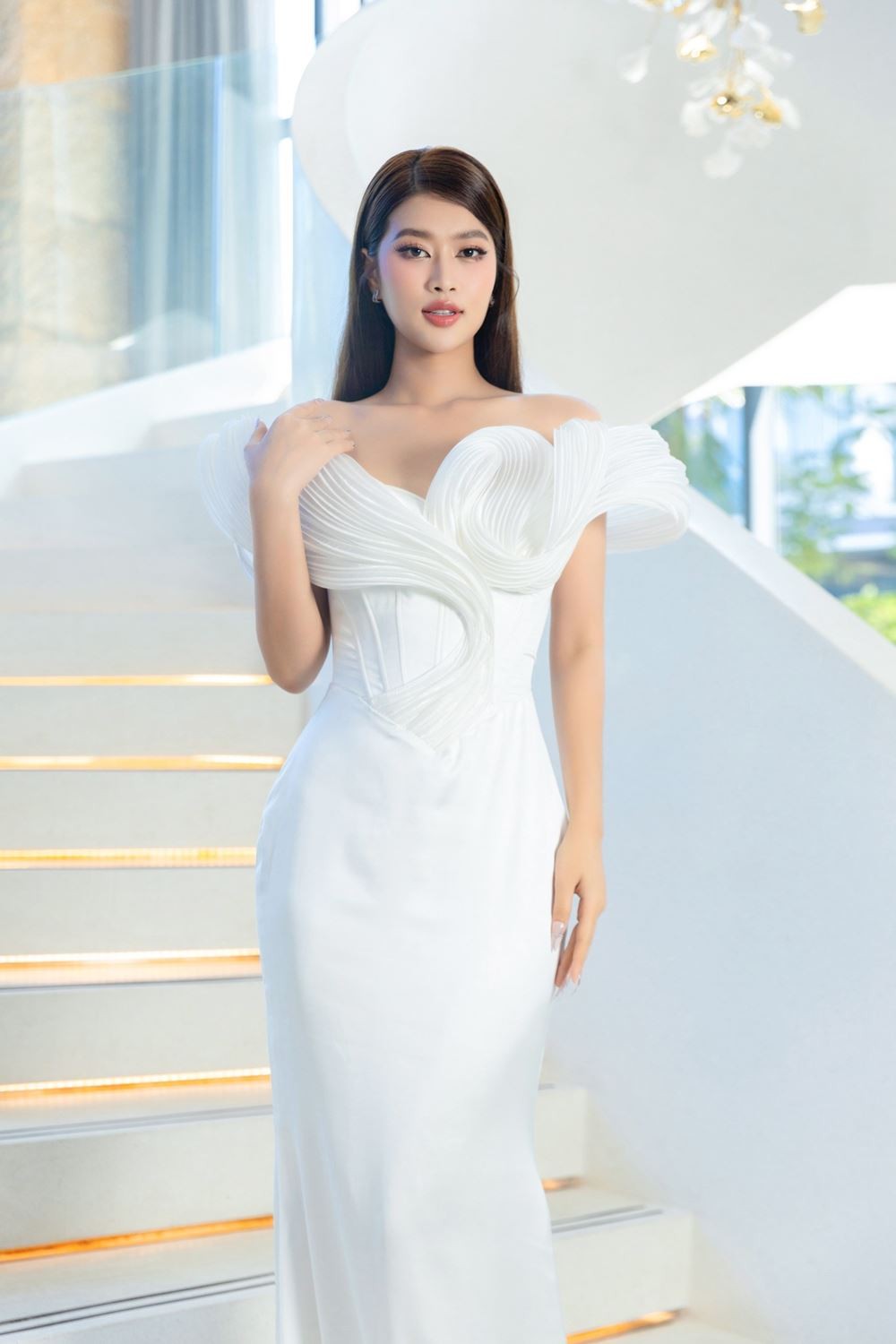 Đoàn Thiên Ân tại Lễ công bố Vòng chung kết Miss World Vietnam 2023. Ảnh: FB Đoàn Thiên Ân.