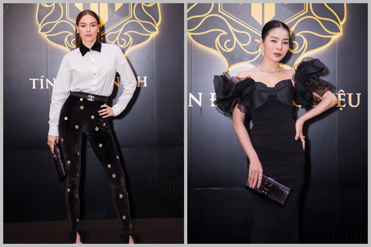 Hà Hồ và Lệ Quyên diện phong cách đối lập khi xuất hiện tại sự kiện ở Hà Nội hồi tháng 9/2022. Ảnh: Internet.