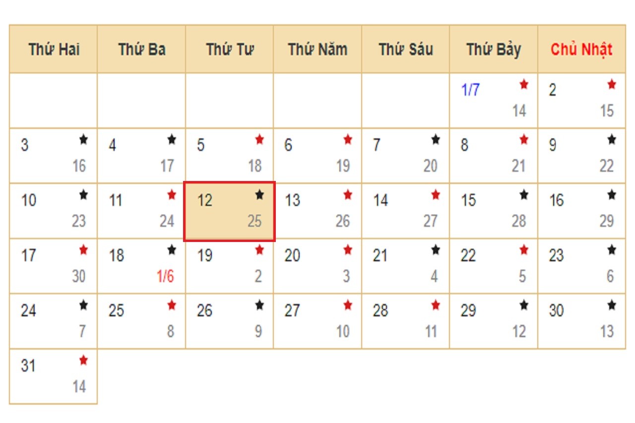Lịch âm 12/7 - Xem lịch âm hôm nay 12/7/2023.