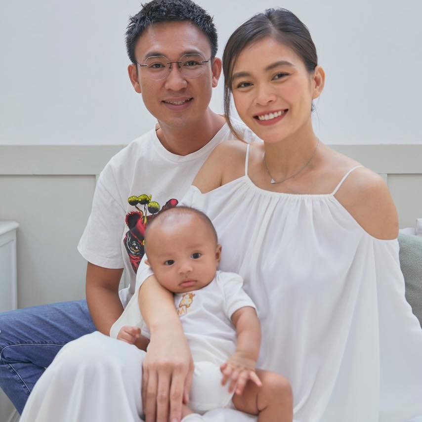 Mâu Thủy và bạn trai. Ảnh FB Mâu Thủy.