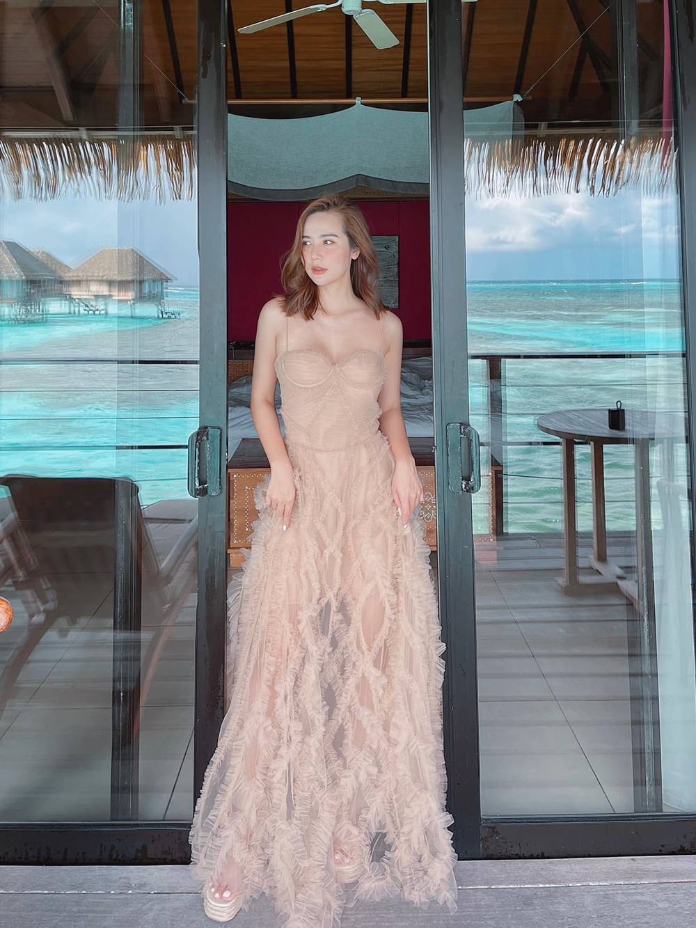 Huyền Lizzie dành thời gian đi du lịch trước khi gia nhập đoàn phim mới..Ảnh: FB Huyền Lizzie.