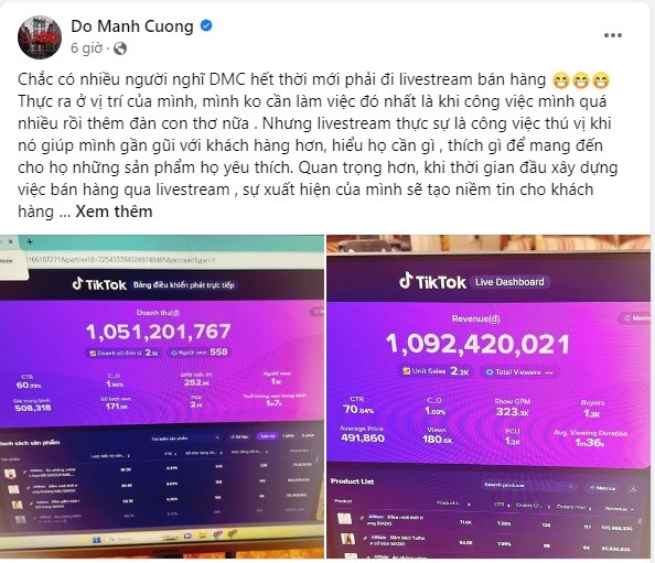 Bài đăng của Đỗ Mạnh Cường. Ảnh chụp màn hình. Bài đăng của Đỗ Mạnh Cường. Ảnh chụp màn hình.