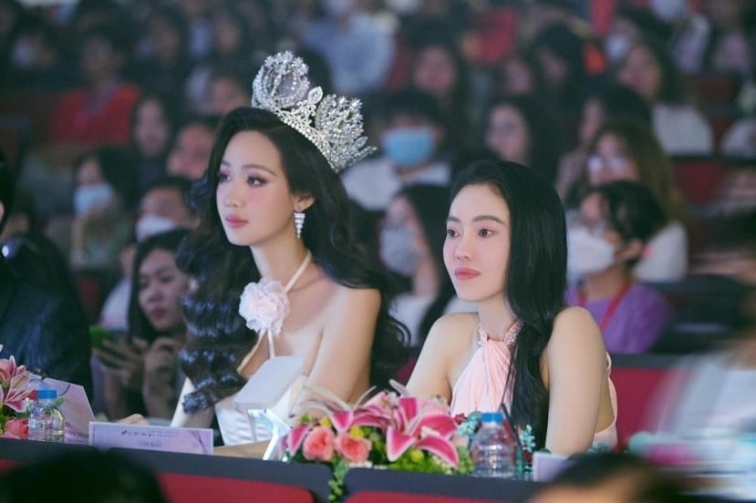 Hoa hậu Bảo Ngọc và bà Phạm Kim Dung. Ảnh FB: Phạm Kim Dung.