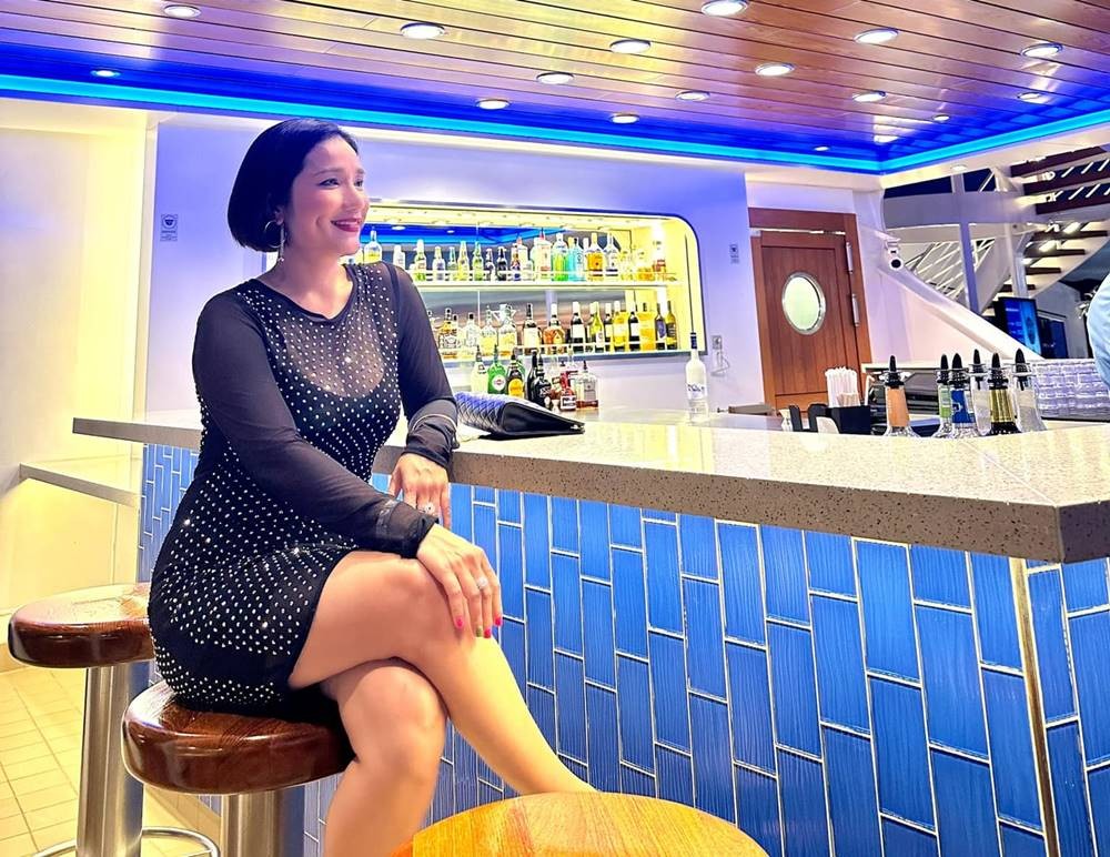 Hình ảnh gợi cảm của MC Cát Tường. Ảnh: FB Cát Tường.