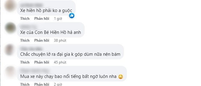 Bình luận của cư dân mạng đều khẳng định đây là xe của Hiền Hồ. Ảnh chụp màn hình. Bình luận của cư dân mạng đều khẳng định đây là xe của Hiền Hồ. Ảnh chụp màn hình.