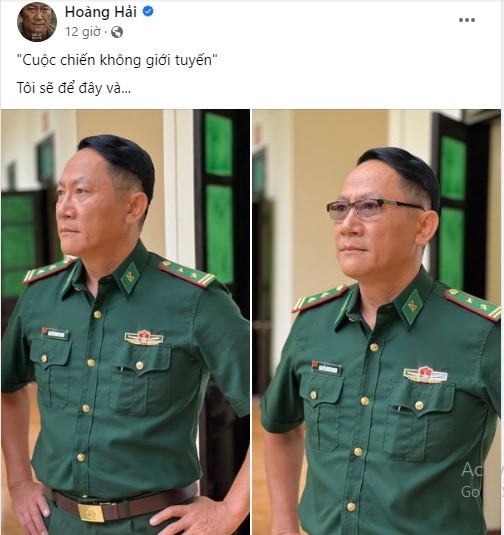 Nghệ sĩ Hoàng Hải gia nhập đoàn phim mới. Ảnh chụp màn hình. Nghệ sĩ Hoàng Hải gia nhập đoàn phim mới. Ảnh chụp màn hình.