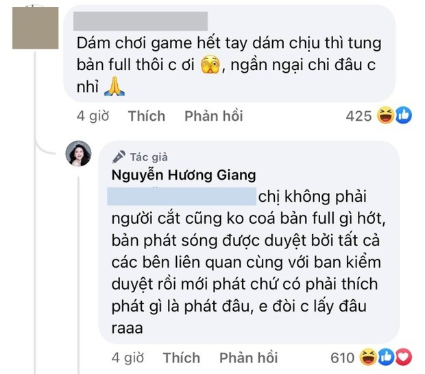 Hương Giang lên tiếng khi bị đòi up clip bản full không cắt. Ảnh Internet. Hương Giang lên tiếng khi bị đòi up clip bản full không cắt. Ảnh Internet.