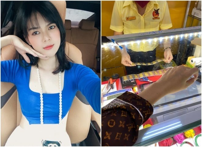 Ngọc Trinh khoe ảnh đi mua vàng. Ngọc Trinh khoe ảnh đi mua vàng.