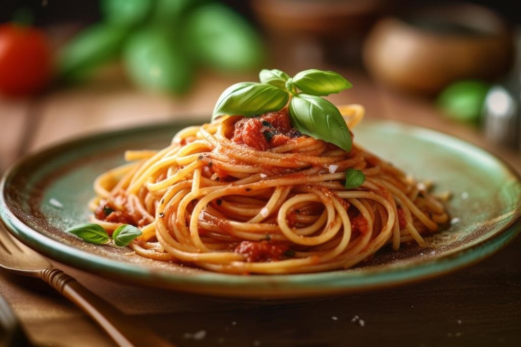 Quy tắc lập kỷ lục quy định rằng mì spaghetti không bị đứt đoạn khi người tham gia đang ăn và phải ăn ngấu nghiến hết trong 30 giây. Ảnh: Markus Schröder