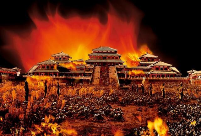 Các chuyên gia không tìm thấy dấu tích cung A Phòng được xây dựng chứ đừng nói đến việc bị thiêu cháy. Ảnh Internet.