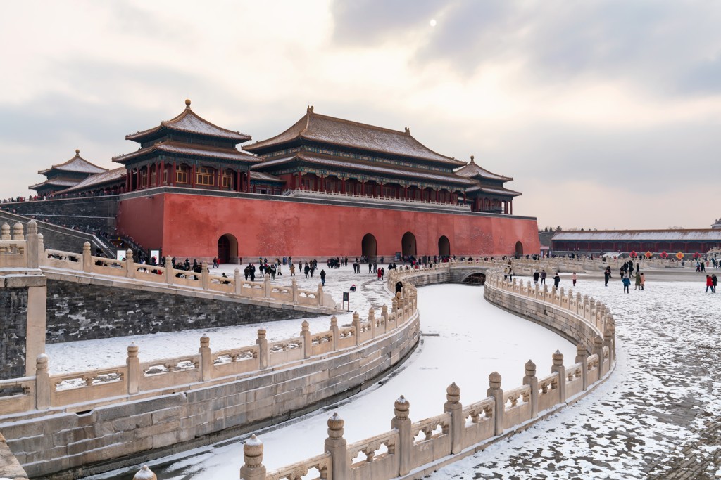 Tử Cấm Thành vào mùa đông. Ảnh Chinatimes.