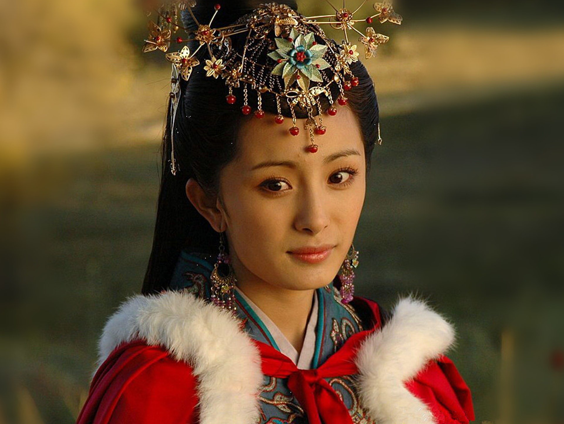 Dương Mịch đóng vai Vương Chiêu Quân trong phim truyền hình cùng tên. Ảnh Internet