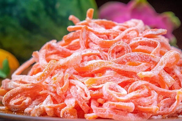 Mứt cà rốt sợi. Mứt cà rốt sợi.