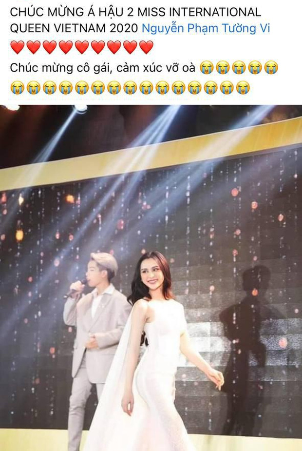 Thông tin Tường Vy giành giải Á hậu 2 cũng được tiết lộ hoàn toàn trùng khớp với ngày 24/1. Ảnh FB