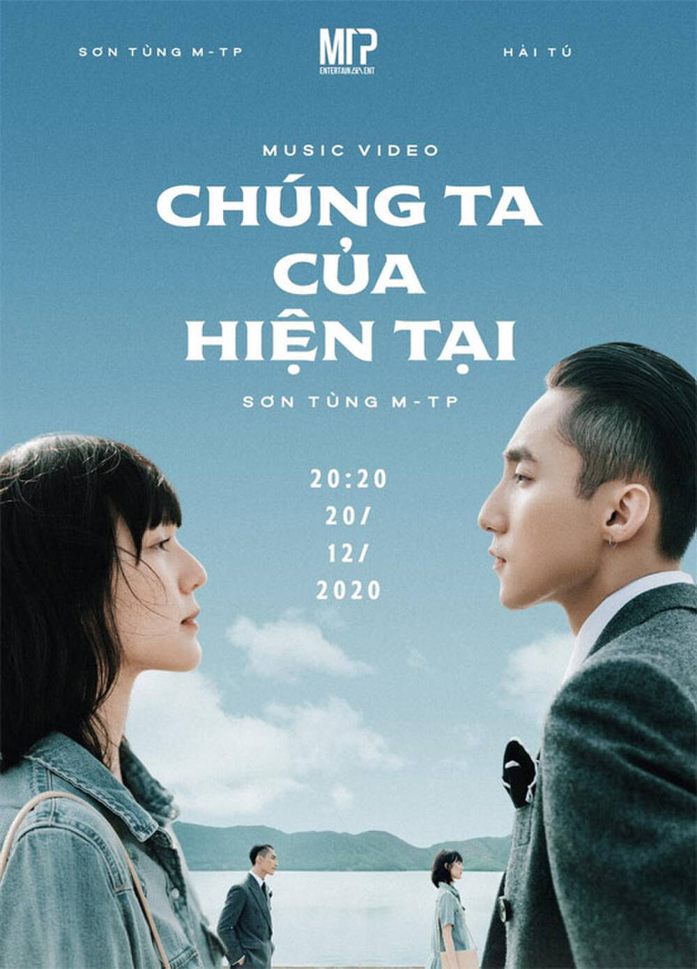 Sơn Tùng M-TP và Hải Tú trong poster MV “Chúng ta của hiện tại”. Ảnh internet