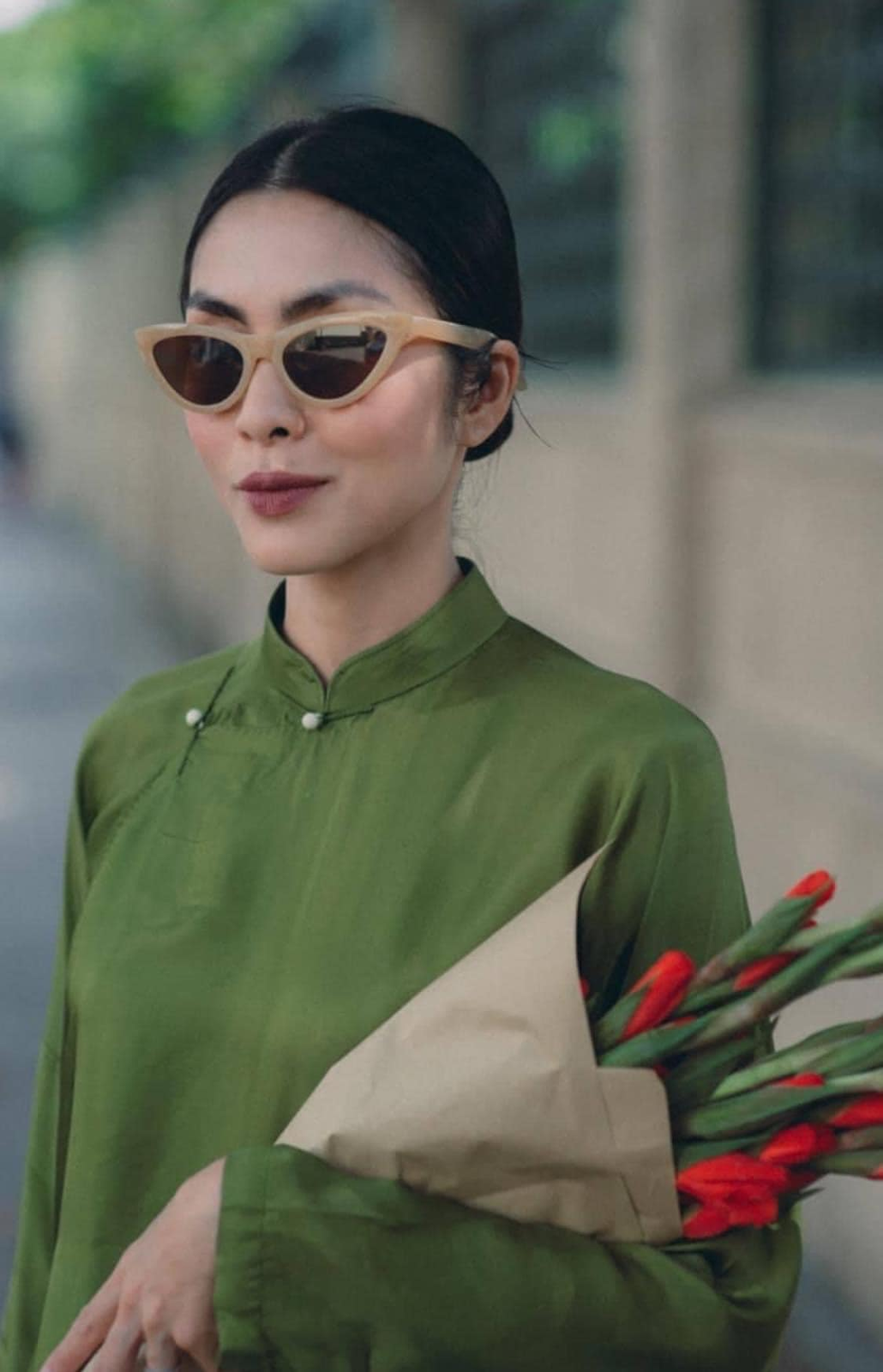 Cách kết hợp giữa xưa và nay của Tăng Thanh Hà khiến nhiều người thích thú. Ảnh FBNV