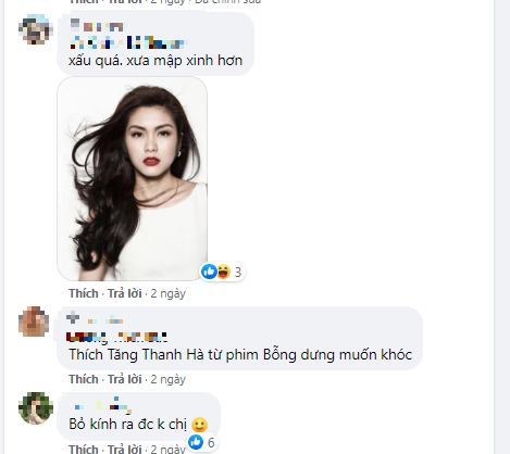 Dân mạng lo lắng thân hình gầy của Tăng Thanh Hà. Ảnh chụp màn hình.