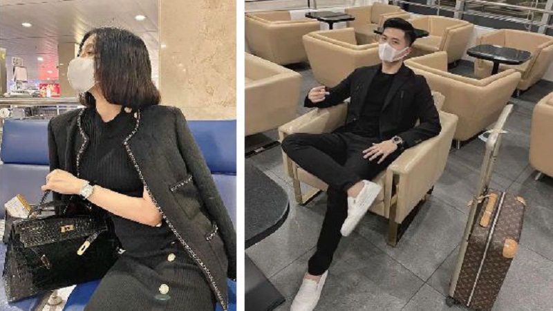 Cả hai cùng ra Hà Nội ăn Tết. Ảnh FBNV