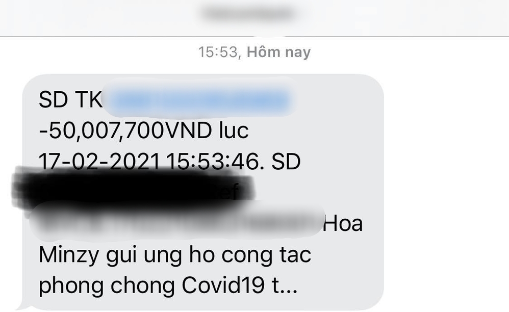 Hòa Minzy là sao Việt đầu tiên trong đợt này hỗ trợ Hải Dương . Ảnh: FBNV Hòa Minzy là sao Việt đầu tiên trong đợt này hỗ trợ Hải Dương . Ảnh: FBNV