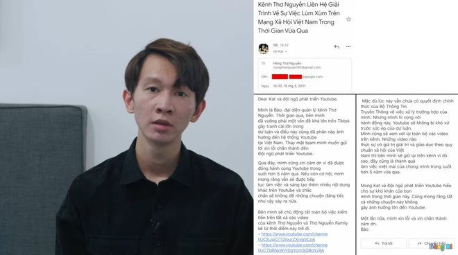 Quản lý của Thơ Nguyễn đã chụp đoạn email đã gửi đi với nội dung nhận hết trách nhiệm về phía mình trong vụ việc ồn ào vừa qua. Ảnh chụp màn hình Quản lý của Thơ Nguyễn đã chụp đoạn email đã gửi đi với nội dung nhận hết trách nhiệm về phía mình trong vụ việc ồn ào vừa qua. Ảnh chụp màn hình