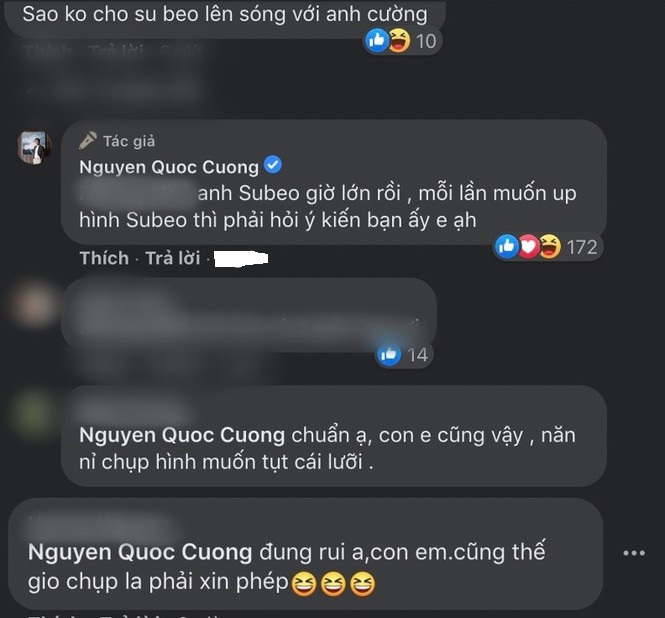 Cường ĐÔ la cũng đã đáp trả thâm sâu khi bị nhắc lạnh nhạt con trai chung với Hồ Ngọc Hà. Ảnh chụp màn hình