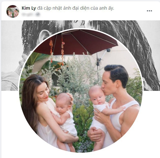 Kim Lý thay ảnh đại diện trên trang cá nhân. Ảnh chụp màn hình.