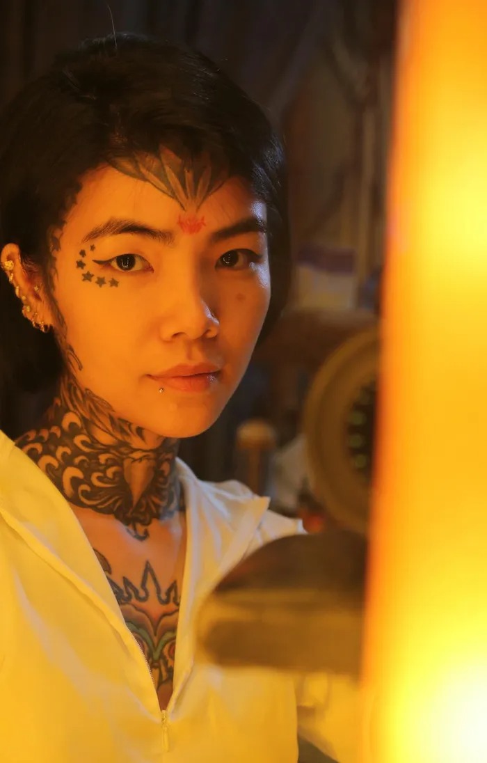 Huỳnh Mai tự tin với hình dáng của mình. Ảnh internet