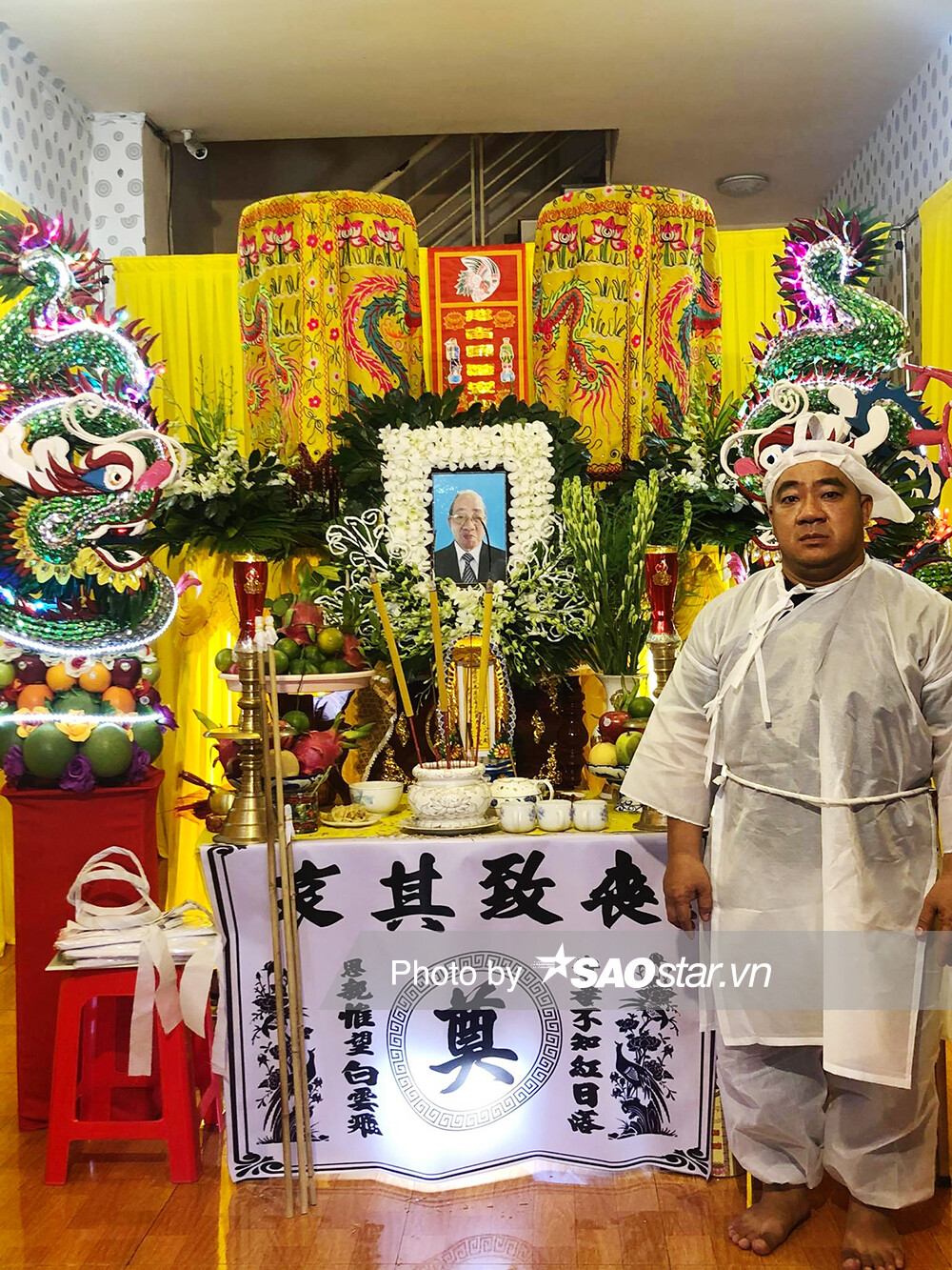 Tang lễ cố nghệ sĩ Đức Lang được diễn ra tại nhà riêng ở huyện Bình Chánh, TP HCM. Ảnh Saostar