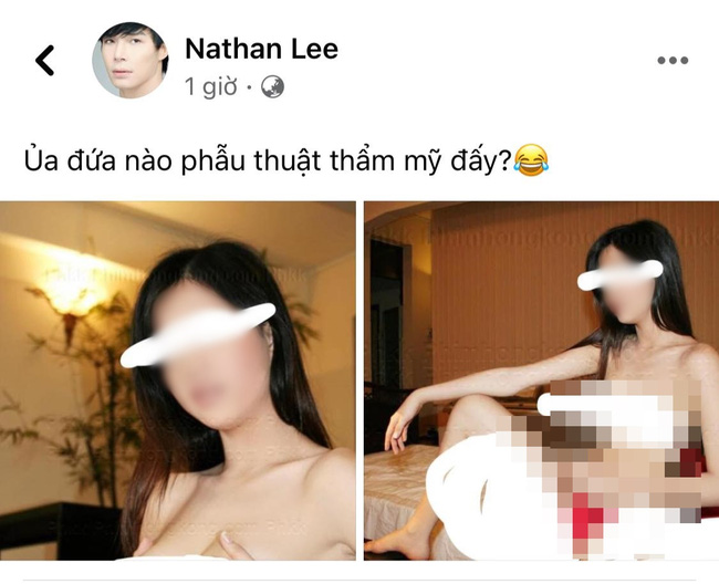 Nathan Lee đăng hình ảnh của cô gái cho là Ngọc Trinh trên trang cá nhân. Ảnh chụp màn hình Nathan Lee đăng hình ảnh của cô gái cho là Ngọc Trinh trên trang cá nhân. Ảnh chụp màn hình