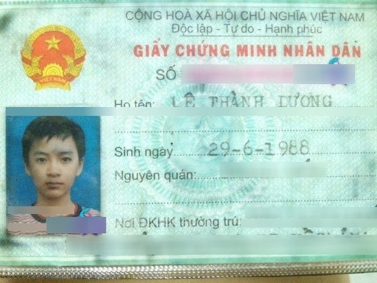 Ảnh CMTND của Ngô Kiến Huy cũng 'xịn' không kém. Ảnh FBNV Ảnh CMTND của Ngô Kiến Huy cũng 'xịn' không kém. Ảnh FBNV