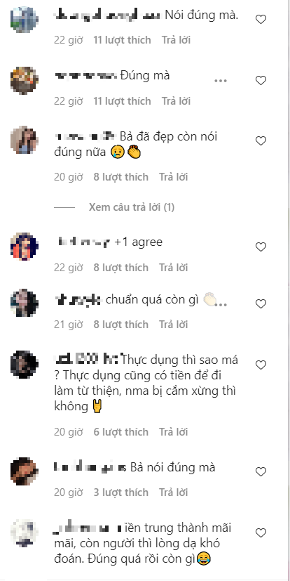 Những ý kiến của dân mạng về triết lý của Ngọc Trinh. Ảnh chụp mình họa