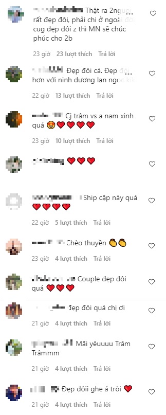 Khán giả liên tục đẩy thuyền cho cặp đôi này.