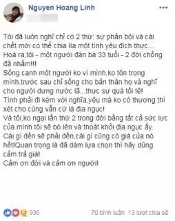 Dòng chia sẻ đầy tâm trạng của Hoàng Linh. Ảnh chụp màn hình Dòng chia sẻ đầy tâm trạng của Hoàng Linh. Ảnh chụp màn hình