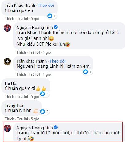 Những bình luận của Hoàng Linh thu hút sự chú ý của người hâm mộ. Ảnh chụp màn hình Những bình luận của Hoàng Linh thu hút sự chú ý của người hâm mộ. Ảnh chụp màn hình