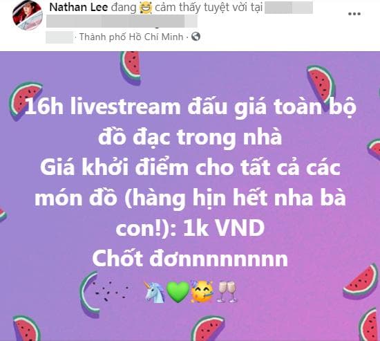 Nathan Lee đấu giá đồ đạc trong căn nhà mình. Ảnh minh họa