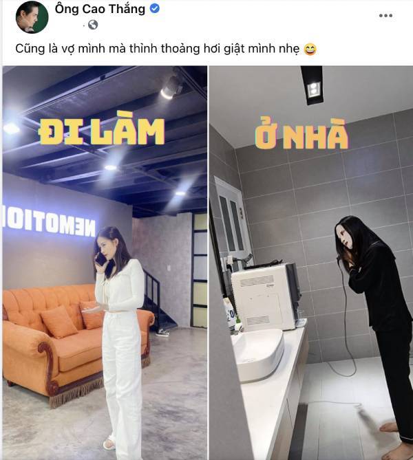 Ông Cao Thắng đăng ảnh 'giật mình' trước sự 'biến hình' của Đông Nhi. Ảnh internet Ông Cao Thắng đăng ảnh 'giật mình' trước sự 'biến hình' của Đông Nhi. Ảnh internet