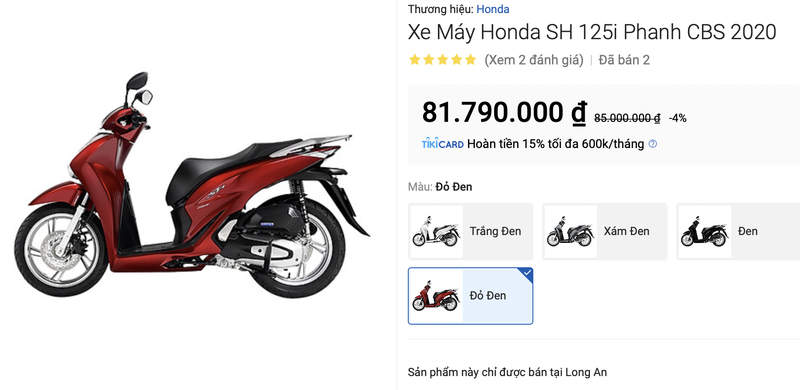 Xe Honda SH 125i bất ngờ được bán online với giá rẻ hơn gần 7 triệu đồng 1