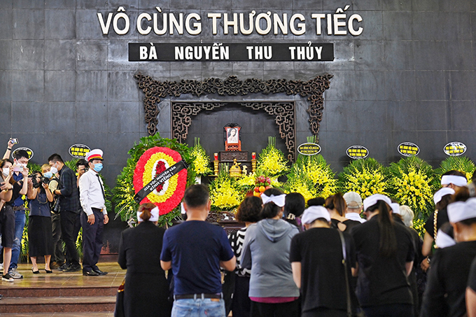 Tang lễ của Hoa hậu Thu Thủy. Ảnh internet Tang lễ của Hoa hậu Thu Thủy. Ảnh internet