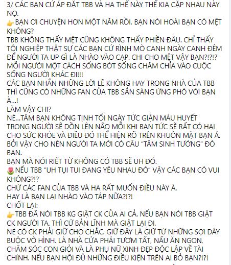 Tình tin đồn của Hoàng Anh ngang nhiên tuyên bố: 'Đủ bản lĩnh mà giật lại chồng'. Ảnh chụp màn hình Tình tin đồn của Hoàng Anh ngang nhiên tuyên bố: 'Đủ bản lĩnh mà giật lại chồng'. Ảnh chụp màn hình