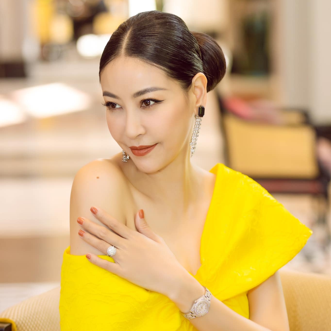 Hoa hậu Hà Kiều Anh. Ảnh FBNV Hoa hậu Hà Kiều Anh. Ảnh FBNV