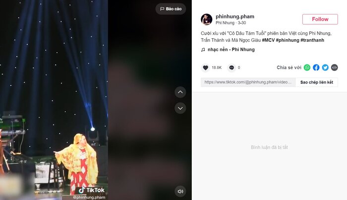 Động thái lạ của Phi Nhung khi kênh TikTok gặp 'nạn' hậu ồn ào với Hồ Văn Cường 2 Động thái lạ của Phi Nhung khi kênh TikTok gặp 'nạn' hậu ồn ào với Hồ Văn Cường 2