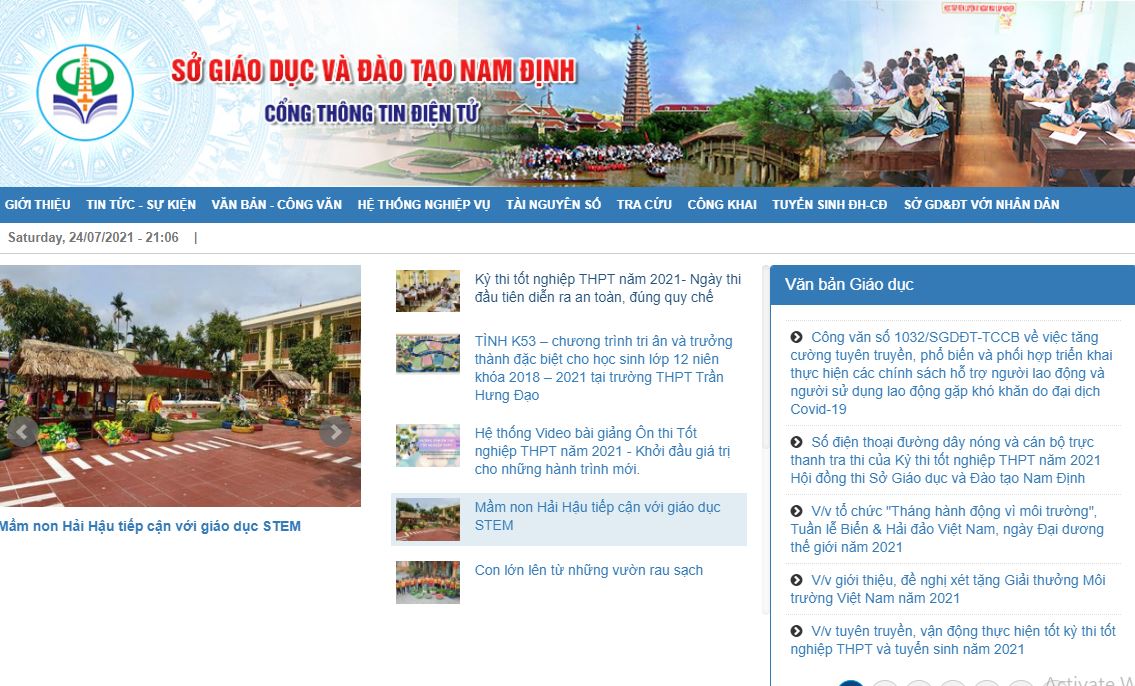 Tra cứu điểm thi tốt nghiệp THPT quốc gia 2021 tỉnh Nam Định 2 Tra cứu điểm thi tốt nghiệp THPT quốc gia 2021 tỉnh Nam Định 2