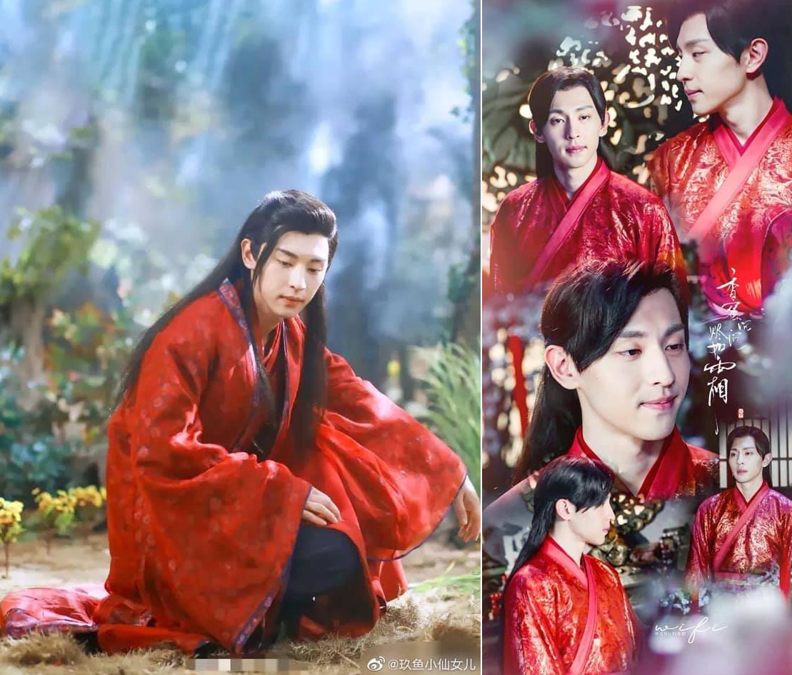 Tứ đại mỹ nam Cbiz hóa 'hồng y công tử': Tiêu Chiến, Đặng Luân 'câu hồn đoạt phách' nhưng trùm cuối mới ma mị - Ảnh 5