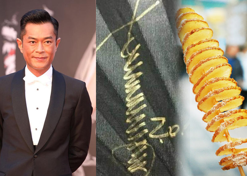 Là siêu sao của showbiz Hoa ngữ, Cổ Thiên Lạc lại có chữ ký dễ nhất nhưng dường như không ăn nhập gì với tên. Thậm chí người hâm mộ còn ví chữ ký của nam tài tử như khoai tây xoắn ốc chiên giòn.